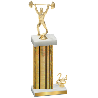 Accented Single Gold Glacier Second Place Weights Trophy