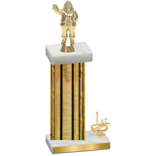 Accented Single Gold Glacier First Place Holiday Trophy