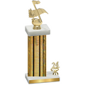 Accented Single Gold Glacier Year Music Trophy