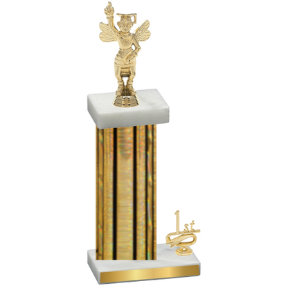 Accented Single Gold Glacier First Place Academics Trophy