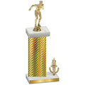 Accented Single Gold Carbon Fiber Victory Swimming Trophy