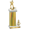 Accented Single Gold Carbon Fiber Victory Hockey Trophy