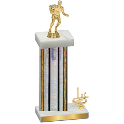 Accented Single Silver Glacier First Place Rugby Trophy