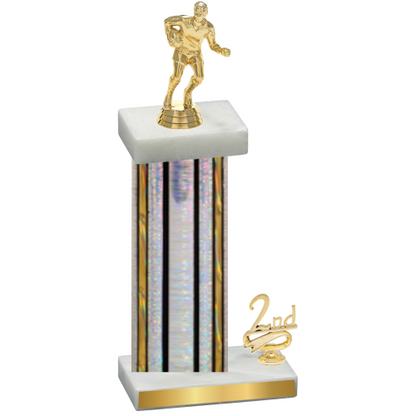Accented Single Silver Glacier Second Place Rugby Trophy