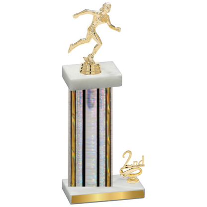 Accented Single Silver Glacier Second Place Running Trophy
