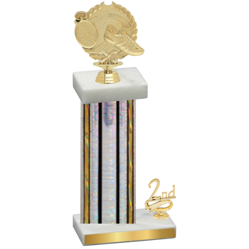 Accented Single Silver Glacier Second Place Running Trophy