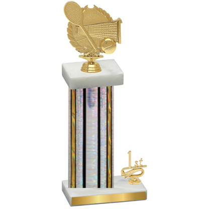 Accented Single Silver Glacier First Place Tennis Trophy
