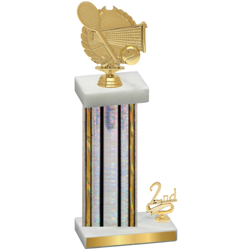 Accented Single Silver Glacier Second Place Tennis Trophy