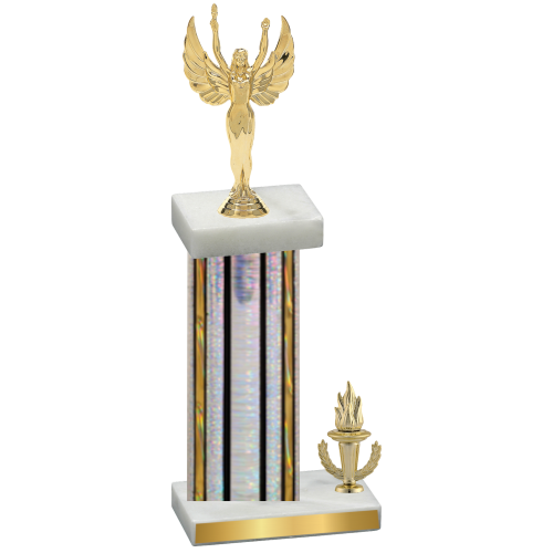 Accented Single Silver Glacier Victory Victory Trophy