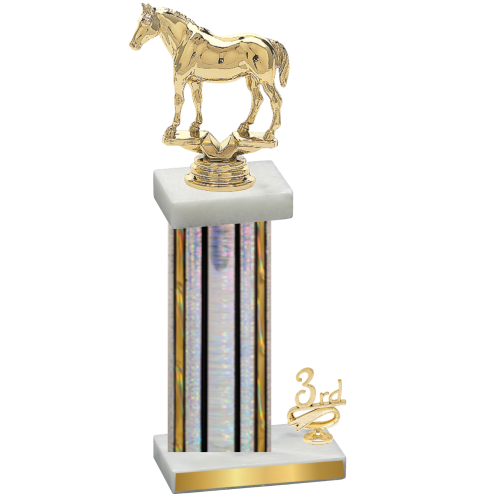 Accented Single Silver Glacier Third Place Horses Trophy