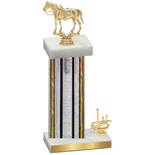 Accented Single Silver Glacier First Place Horses Trophy