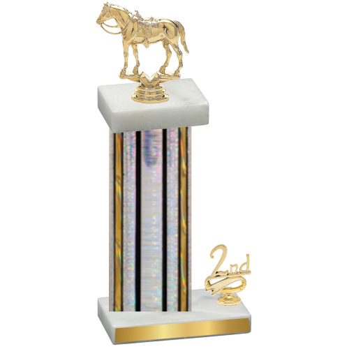 Accented Single Silver Glacier Second Place Horses Trophy