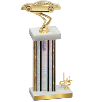 Accented Single Silver Glacier First Place Cars Trophy