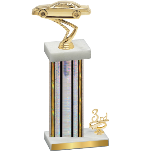 Accented Single Silver Glacier Third Place Cars Trophy