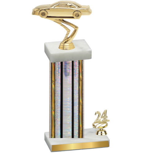Accented Single Silver Glacier Year Cars Trophy