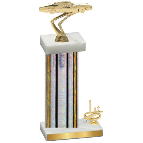 Accented Single Silver Glacier First Place Cars Trophy