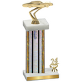 Accented Single Silver Glacier Year Cars Trophy