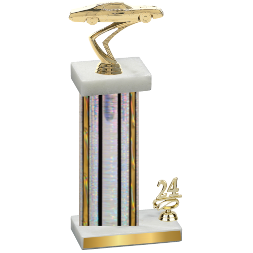 Accented Single Silver Glacier Year Cars Trophy