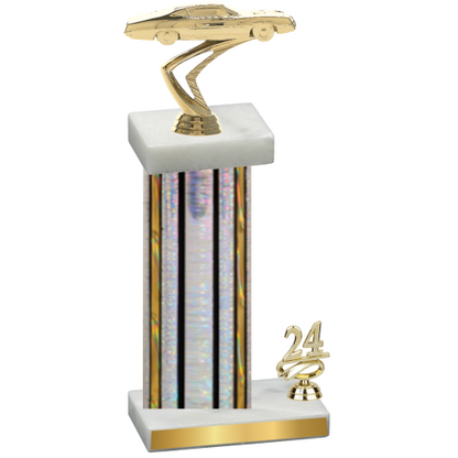 Accented Single Silver Glacier Year Cars Trophy