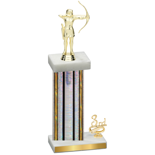 Accented Single Silver Glacier Third Place Archery Trophy