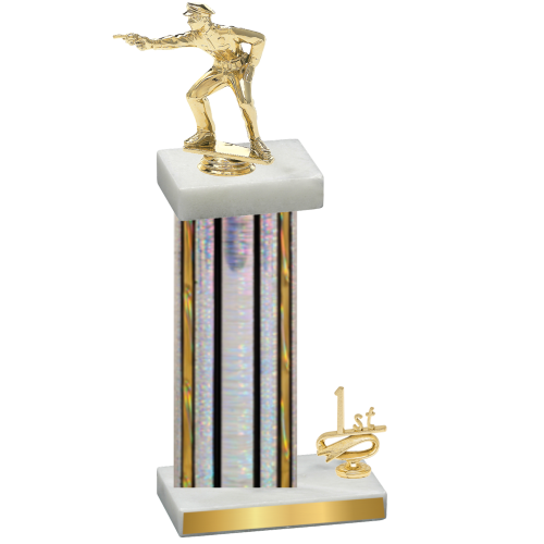 Accented Single Silver Glacier First Place Shooter Trophy