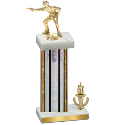 Accented Single Silver Glacier Victory Shooter Trophy