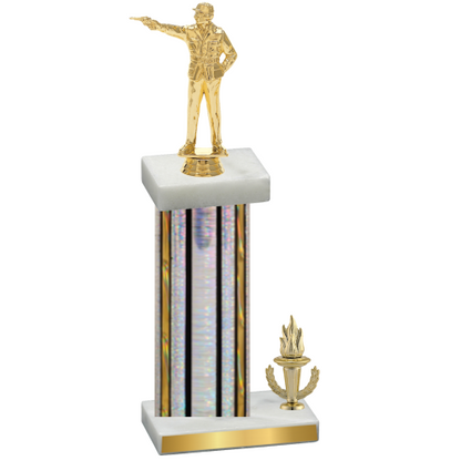 Accented Single Silver Glacier Victory Shooter Trophy