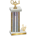 Accented Single Silver Glacier Third Place Academics Trophy