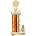 Accented Single Orange Glacier Victory Insert Trophy