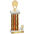 Accented Single Orange Glacier Year Insert Trophy