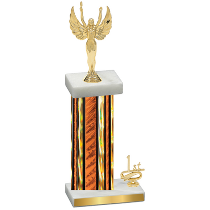 Accented Single Orange Glacier First Place Victory Trophy