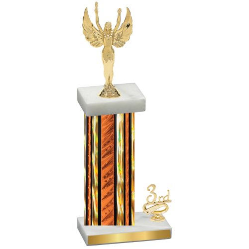 Accented Single Orange Glacier Third Place Victory Trophy