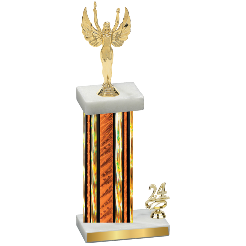 Accented Single Orange Glacier Year Victory Trophy