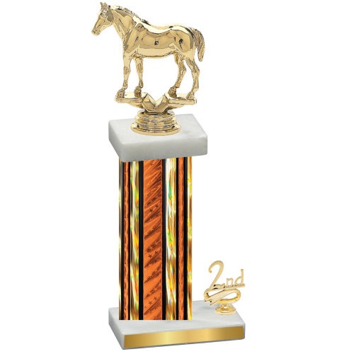 Accented Single Orange Glacier Second Place Horses Trophy