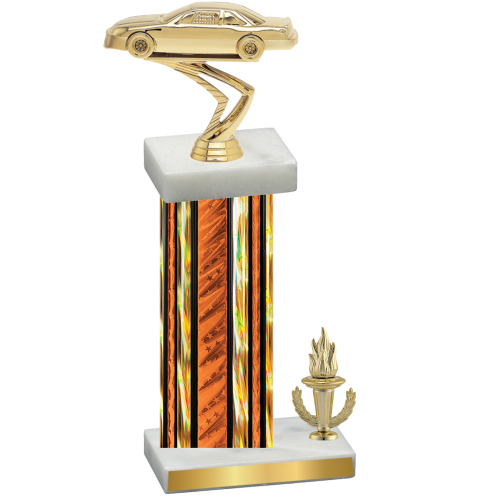 Accented Single Orange Glacier Victory Cars Trophy