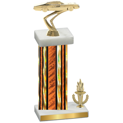 Accented Single Orange Glacier Victory Cars Trophy