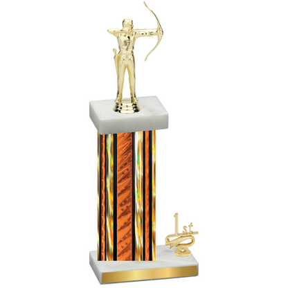 Accented Single Orange Glacier First Place Archery Trophy