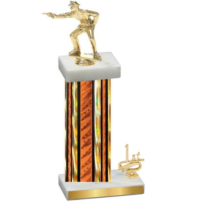 Accented Single Orange Glacier First Place Shooter Trophy