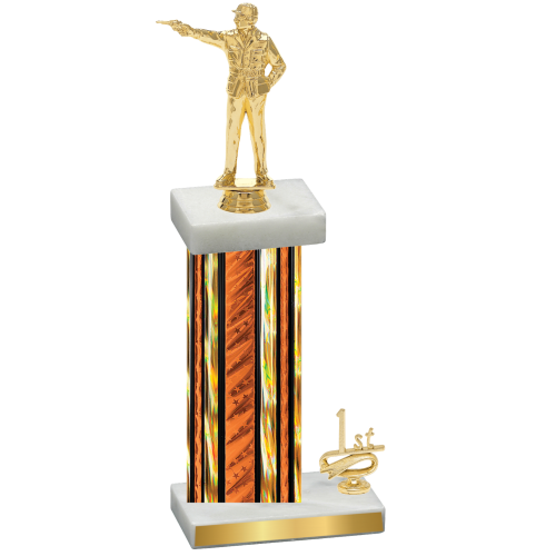 Accented Single Orange Glacier First Place Shooter Trophy