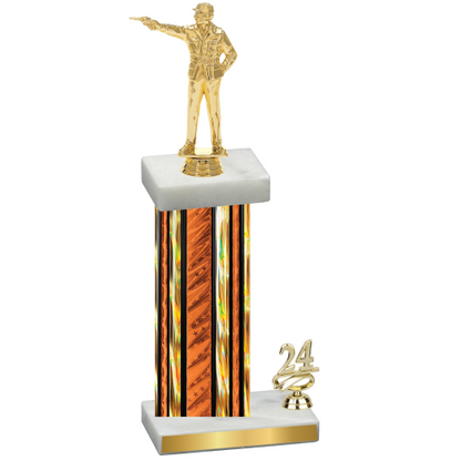 Accented Single Orange Glacier Year Shooter Trophy