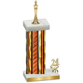 Accented Single Orange Glacier Year Chess Trophy