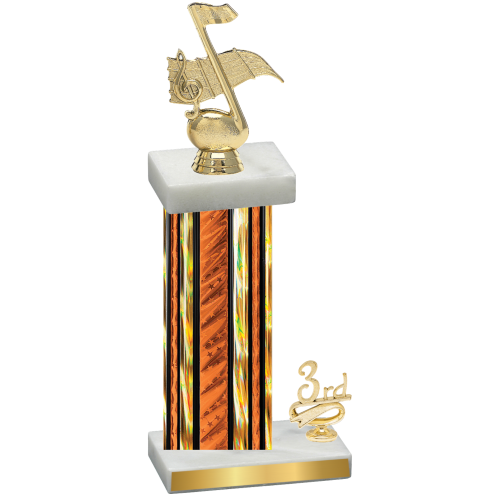 Accented Single Orange Glacier Third Place Music Trophy
