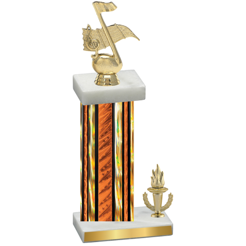 Accented Single Orange Glacier Victory Music Trophy