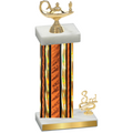 Accented Single Orange Glacier Third Place Academics Trophy