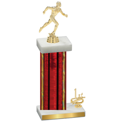 Accented Single Red Glacier First Place Running Trophy