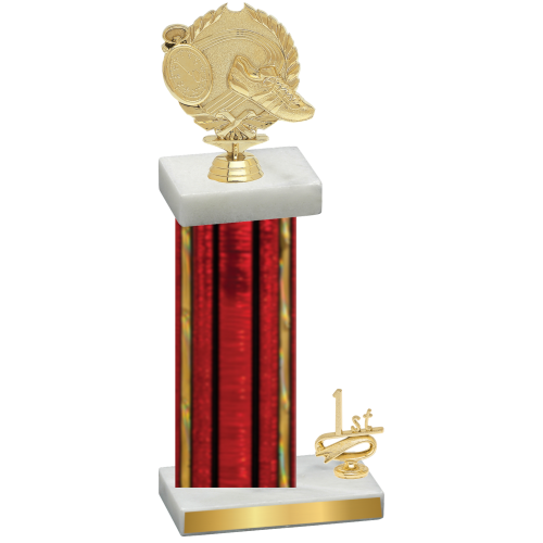 Accented Single Red Glacier First Place Running Trophy