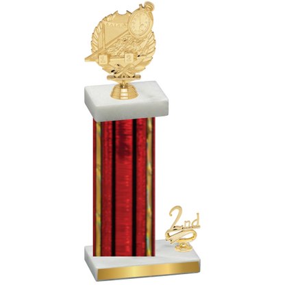 Accented Single Red Glacier Second Place Swimming Trophy