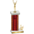 Accented Single Red Glacier Third Place Victory Trophy