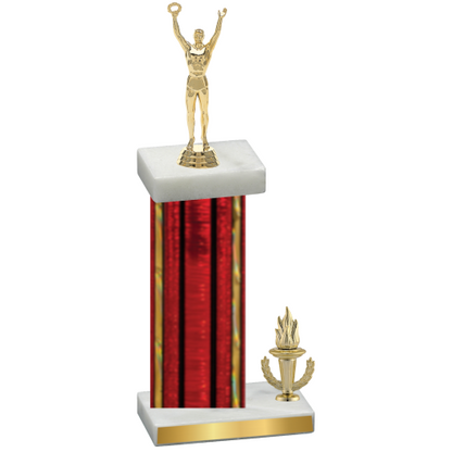 Accented Single Red Glacier Victory Victory Trophy