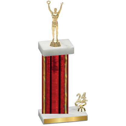 Accented Single Red Glacier Year Victory Trophy